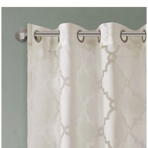 Madison Park Accents - Madison Park Eden Ivory Sheer Curtain 50x84 Madison Park Accents - Madison Park Eden Ivory Sheer Curtain 50x84